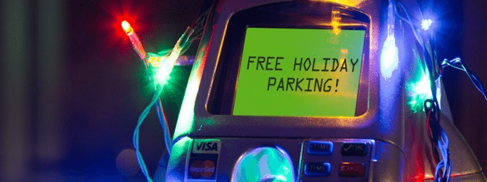 free holiday parking